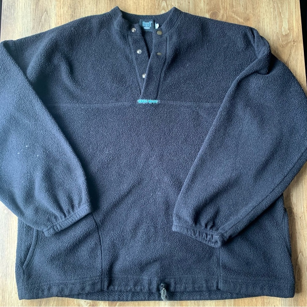 Vintage Ezze Wear Fleece 1/4 Snap Pullover Sweater